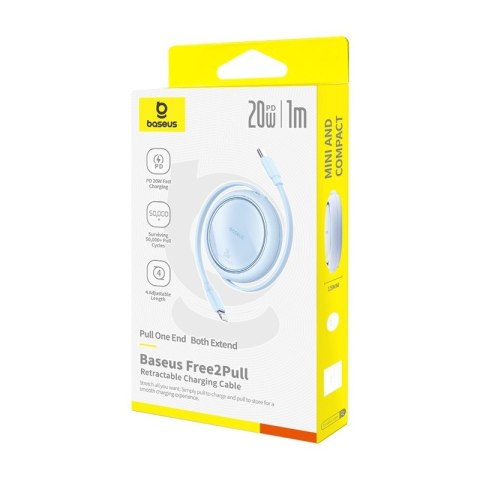 Kabel Baseus Free2Pull 20W 1m (niebieski) Kabel Baseus Free2Pull 20W 1m (niebieski)