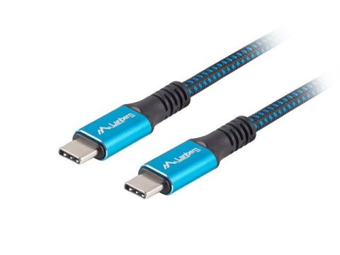 LANBERG KABEL USB-C M/M 4.0 0.5M 100W 8K 30HZ CA-CMCM-45CU-0005-BK LANBERG KABEL USB-C M/M 4.0 0.5M 100W 8K 30HZ CA-CMCM-45CU-0005-BK