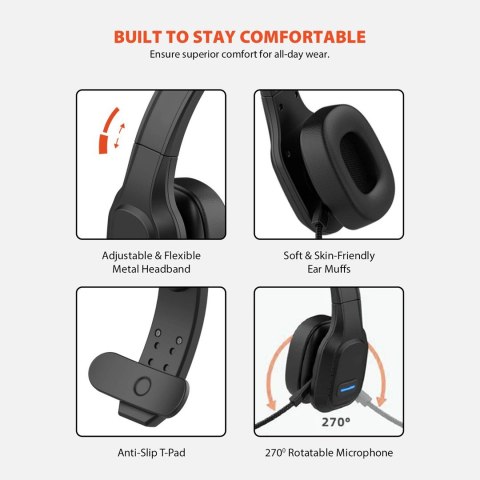 AUDIOCORE SŁUCHAWKI BLUETOOTH CALL CENTER AC864 AUDIOCORE SŁUCHAWKI BLUETOOTH CALL CENTER AC864