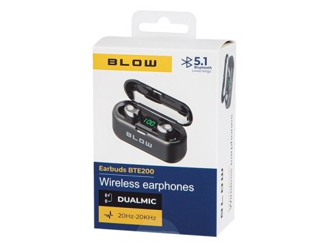 BLOW SŁUCHAWKI EARBUDS BTE200 BLACK BLOW SŁUCHAWKI EARBUDS BTE200 BLACK