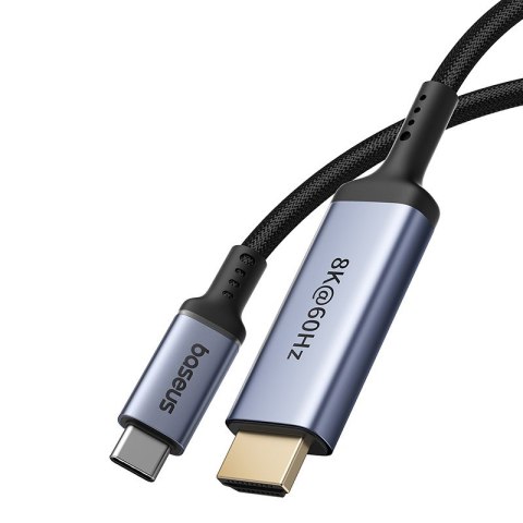 Kabel Baseus High Definition USB C-HDMI 8K 1,5m (czarny) Kabel Baseus High Definition USB C-HDMI 8K 1,5m (czarny)