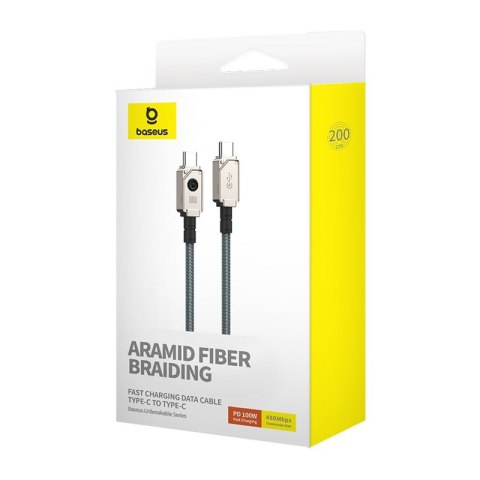 Kabel Baseus Unbreakable Typ C-Typ C 100W 1m Kabel Baseus Unbreakable Typ C-Typ C 100W 1m