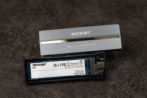 Patriot TXD obudowa USB3.2 do SSD M.2 NVMe 1.3, do 8TB - Aluminium Patriot TXD obudowa USB3.2 do SSD M.2 NVMe 1.3, do 8TB - Aluminium
