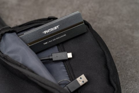 Patriot TXD obudowa USB3.2 do SSD M.2 NVMe 1.3, do 8TB - Aluminium Patriot TXD obudowa USB3.2 do SSD M.2 NVMe 1.3, do 8TB - Aluminium