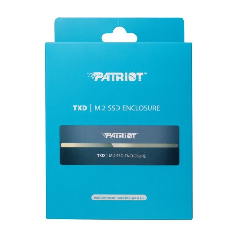 Patriot TXD obudowa USB3.2 do SSD M.2 NVMe 1.3, do 8TB - Aluminium Patriot TXD obudowa USB3.2 do SSD M.2 NVMe 1.3, do 8TB - Aluminium