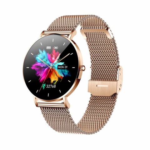 Smartwatch zegarek damski Manta Alexa złoty + różowy pasek Smartwatch zegarek damski Manta Alexa złoty + różowy pasek