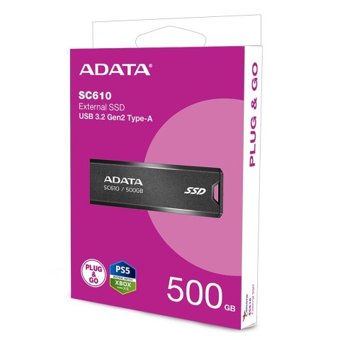 ADATA DYSK SSD SC610 500GB BLACK ADATA DYSK SSD SC610 500GB BLACK