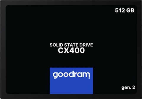 DYSK SSD GOODRAM 512GB Gen. 2 SATA III 2,5 CX400 DYSK SSD GOODRAM 512GB Gen. 2 SATA III 2,5 CX400