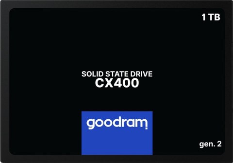 DYSK SSD GOODRAM CX400 Gen2 1TB SATA III 2,5 RETAIL DYSK SSD GOODRAM CX400 Gen2 1TB SATA III 2,5 RETAIL
