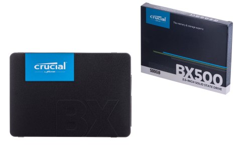 Dysk SSD Crucial BX500 500GB 3D NAND SATA 2.5 Dysk SSD Crucial BX500 500GB 3D NAND SATA 2.5