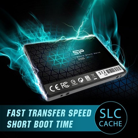 Dysk SSD Silicon Power Ace A55 512GB 2,5" SATA III 560/530 MB/s (SP512GBSS3A55S25) Dysk SSD Silicon Power Ace A55 512GB 2,5" SATA III 560/530 MB/s (SP512GBSS3A55S25)