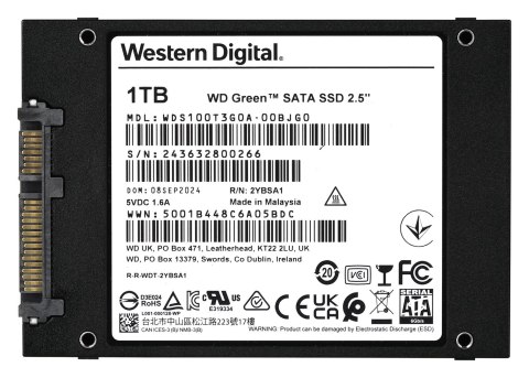 Dysk SSD WD Green WDS100T3G0A (1 TB ; 2.5"; SATA III) Dysk SSD WD Green WDS100T3G0A (1 TB ; 2.5"; SATA III)