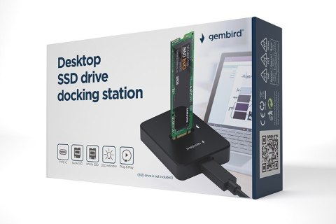 GEMBIRD STACJA DOKUJĄCA DO DYSKÓW M.2 SATA I NVME SSD CZARNA GEMBIRD STACJA DOKUJĄCA DO DYSKÓW M.2 SATA I NVME SSD CZARNA