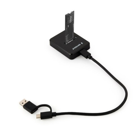 GEMBIRD STACJA DOKUJĄCA DO DYSKÓW M.2 SATA I NVME SSD CZARNA GEMBIRD STACJA DOKUJĄCA DO DYSKÓW M.2 SATA I NVME SSD CZARNA