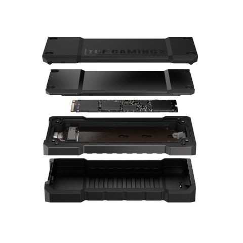 Obudowa na dysk zewnętrzny SSD Asus TUF Gaming A2 Czarny Obudowa na dysk zewnętrzny SSD Asus TUF Gaming A2 Czarny