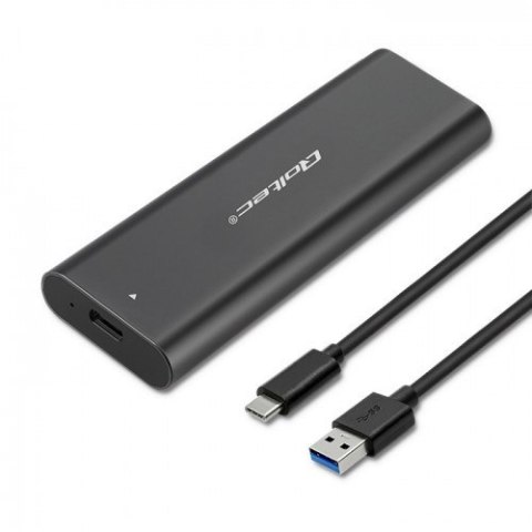 QOLTEC OBUDOWA DO DYSKÓW KIESZEŃ M.2 SATA SSD | NGFF | USB TYP C QOLTEC OBUDOWA DO DYSKÓW KIESZEŃ M.2 SATA SSD | NGFF | USB TYP C