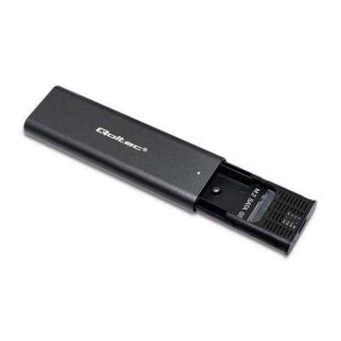 QOLTEC OBUDOWA DO DYSKÓW KIESZEŃ M.2 SATA SSD | NGFF | USB TYP C QOLTEC OBUDOWA DO DYSKÓW KIESZEŃ M.2 SATA SSD | NGFF | USB TYP C