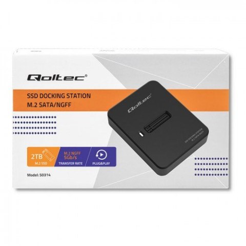 QOLTEC STACJA DOKUJĄCA DYSKÓW SSD M.2 SATA | NGFF | USB 3.1 QOLTEC STACJA DOKUJĄCA DYSKÓW SSD M.2 SATA | NGFF | USB 3.1