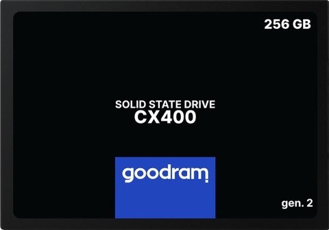 SSD GOODRAM CX400 Gen. 2 256GB SATA III 2,5 RETAIL SSD GOODRAM CX400 Gen. 2 256GB SATA III 2,5 RETAIL