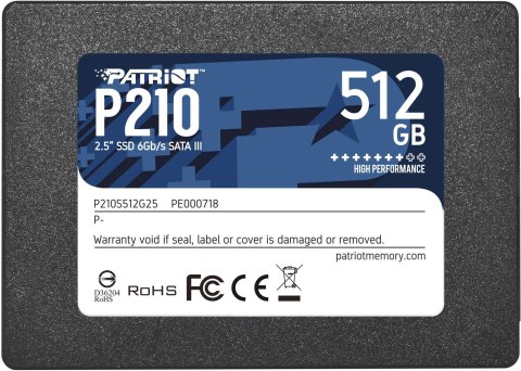 SSD Patriot P210 512GB SATA3 2.5 SSD Patriot P210 512GB SATA3 2.5