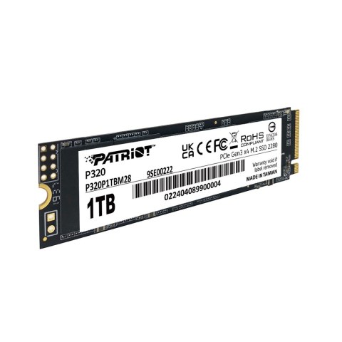 SSD Patriot Viper P320 M.2 PCI-Ex4 NVMe 512GB 3GB/s SSD Patriot Viper P320 M.2 PCI-Ex4 NVMe 512GB 3GB/s