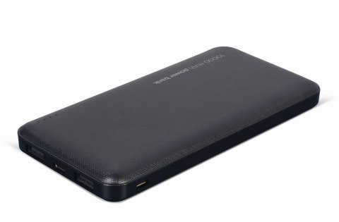 GEMBIRD POWERBANK 10000 MAH 2X USB, CZARNY GEMBIRD POWERBANK 10000 MAH 2X USB, CZARNY