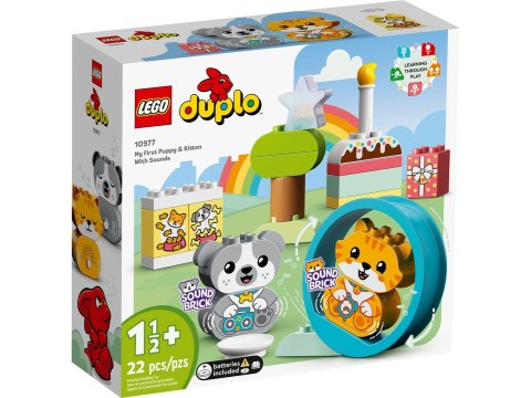 LEGO DUPLO 10977 Mój pierwszy szczeniak i kotek z odgłosami LEGO DUPLO 10977 Mój pierwszy szczeniak i kotek z odgłosami