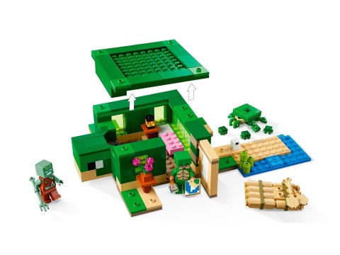 LEGO Minecraft 21254 Domek na plaży żółwi LEGO Minecraft 21254 Domek na plaży żółwi