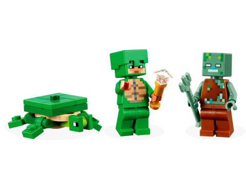 LEGO Minecraft 21254 Domek na plaży żółwi LEGO Minecraft 21254 Domek na plaży żółwi