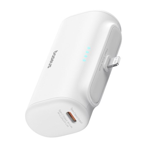 Powerbank Baseus Compact IP 5000mAh 20W USB-C/Lightning (biały) Powerbank Baseus Compact IP 5000mAh 20W USB-C/Lightning (biały)