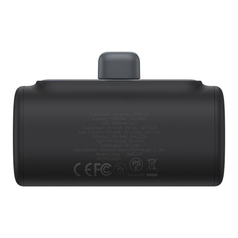 Powerbank Baseus Compact IP 5000mAh 20W USB-C/Lightning (czarny) Powerbank Baseus Compact IP 5000mAh 20W USB-C/Lightning (czarny)