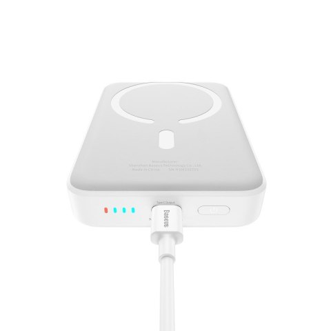 Powerbank Baseus Magnetic Mini Air Wireless 10000mAh 20W+kabel USB C-USB C (biały) Powerbank Baseus Magnetic Mini Air Wireless 10000mAh 20W+kabel USB C-USB C (biały)