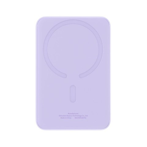 Powerbank Baseus Magnetic Mini Air Wireless 10000mAh 20W+kabel USB C-USB C (fiolet) Powerbank Baseus Magnetic Mini Air Wireless 10000mAh 20W+kabel USB C-USB C (fiolet)