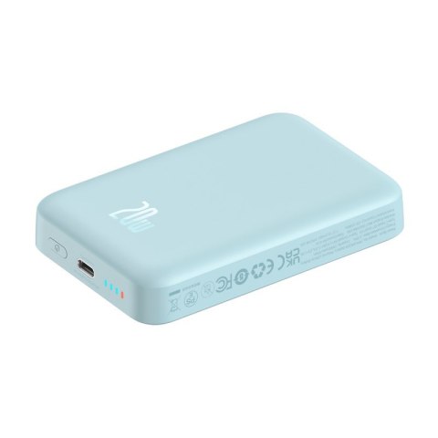Powerbank Baseus Magnetic Mini Air Wireless 10000mAh 20W+kabel USB C-USB C (niebieski) Powerbank Baseus Magnetic Mini Air Wireless 10000mAh 20W+kabel USB C-USB C (niebieski)