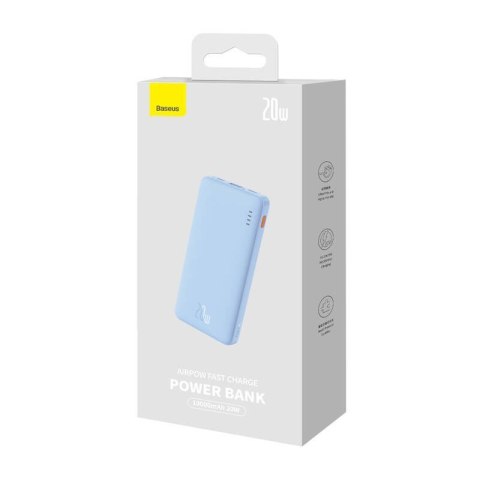 BASEUS POWERBANK AIRPOW 10000MAH 20W (NIEBIESKI) BASEUS POWERBANK AIRPOW 10000MAH 20W (NIEBIESKI)