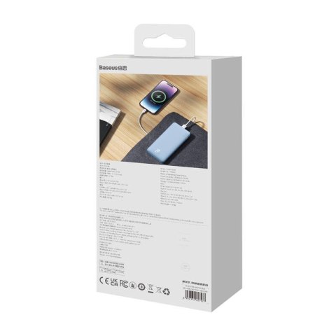 BASEUS POWERBANK AIRPOW 10000MAH 20W (NIEBIESKI) BASEUS POWERBANK AIRPOW 10000MAH 20W (NIEBIESKI)