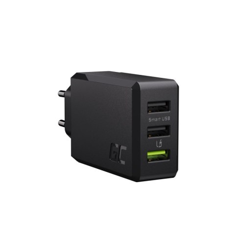 GREEN CELL ŁADOWARKA SIECIOWA CHARGE SOURCE 3 3XUSB 30W QC 3.0 GREEN CELL ŁADOWARKA SIECIOWA CHARGE SOURCE 3 3XUSB 30W QC 3.0