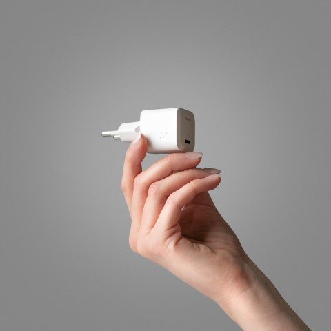 GREEN CELL ŁADOWARKA USB-C GAN GC POWERGAN 33W PD 3.0 QC 3.0 USB-C BIAŁA GREEN CELL ŁADOWARKA USB-C GAN GC POWERGAN 33W PD 3.0 QC 3.0 USB-C BIAŁA