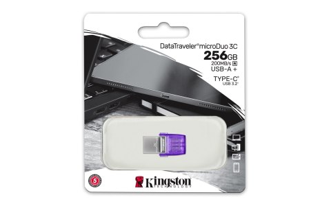 KINGSTON FLASH 256GB USB3.2 DataTraveler microDuo3C KINGSTON FLASH 256GB USB3.2 DataTraveler microDuo3C