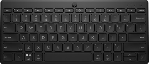 Klawiatura HP 350 Compact Multi-Device Bluetooth Keyboard bezprzewodowa czarna 692S8AA Klawiatura HP 350 Compact Multi-Device Bluetooth Keyboard bezprzewodowa czarna 692S8AA