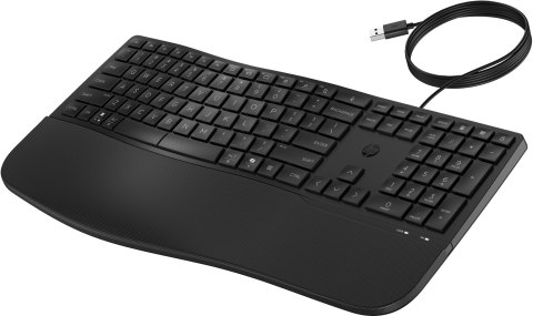 Klawiatura HP 480 Comfort Wired Keyboard przewodowa czarna 8T6M1AA Klawiatura HP 480 Comfort Wired Keyboard przewodowa czarna 8T6M1AA
