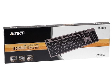 Klawiatura membranowa A4 TECH KV-300H A4TKLA39976 (USB 2.0; (US); kolor czarny) Klawiatura membranowa A4 TECH KV-300H A4TKLA39976 (USB 2.0; (US); kolor czarny)