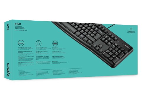 Klawiatura membranowa Logitech K120 920-002479 (USB 2.0; (US); kolor czarny) Klawiatura membranowa Logitech K120 920-002479 (USB 2.0; (US); kolor czarny)