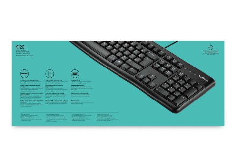 Klawiatura membranowa Logitech K120 920-002479 (USB 2.0; (US); kolor czarny) Klawiatura membranowa Logitech K120 920-002479 (USB 2.0; (US); kolor czarny)
