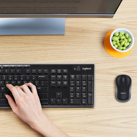 Klawiatura membranowa Logitech MK270 920-004508 (USB (Radio 2.4 GHz); kolor czarny) Klawiatura membranowa Logitech MK270 920-004508 (USB (Radio 2.4 GHz); kolor czarny)
