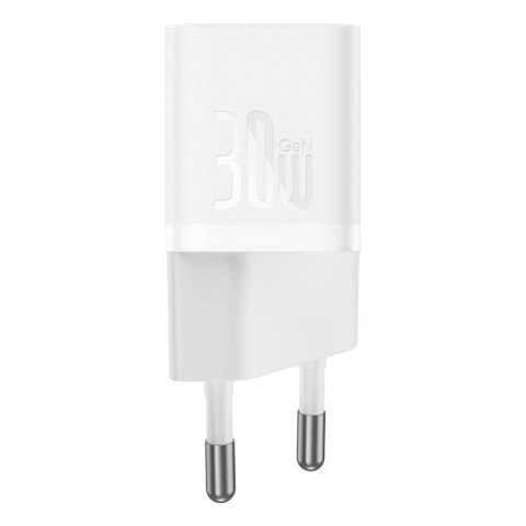 Ładowarka Baseus GaN5 mini 1C 30W EU+kabel USB-C (moon white) Ładowarka Baseus GaN5 mini 1C 30W EU+kabel USB-C (moon white)