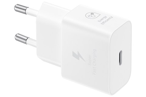 Ładowarka Samsung Power Adapter 25W USB-C Fast Charge (bez kabla) White Ładowarka Samsung Power Adapter 25W USB-C Fast Charge (bez kabla) White