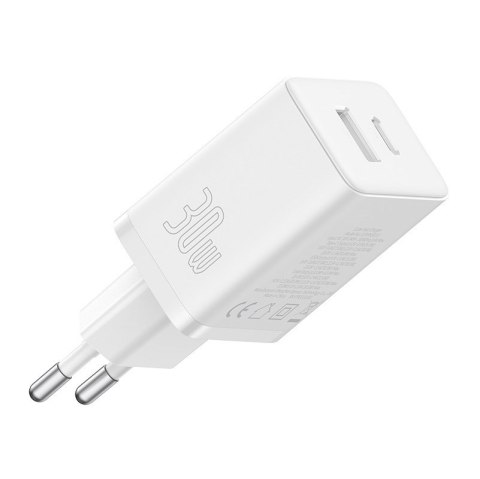 Ładowarka sieciowa Baseus Cube C+U 30W EU (moon white) Ładowarka sieciowa Baseus Cube C+U 30W EU (moon white)