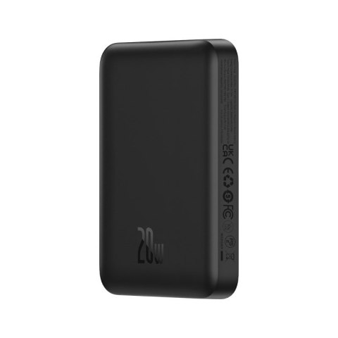 Powerbank Baseus Magnetic Mini Air Wireless 10000mAh 20W+kabel USB C-USB C (czarny) Powerbank Baseus Magnetic Mini Air Wireless 10000mAh 20W+kabel USB C-USB C (czarny)