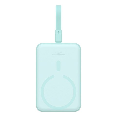 Powerbank Baseus Magnetic Mini Air Wireless 10000mAh 20W+kabel USB C-USB C (peppermint blue) Powerbank Baseus Magnetic Mini Air Wireless 10000mAh 20W+kabel USB C-USB C (peppermint blue)